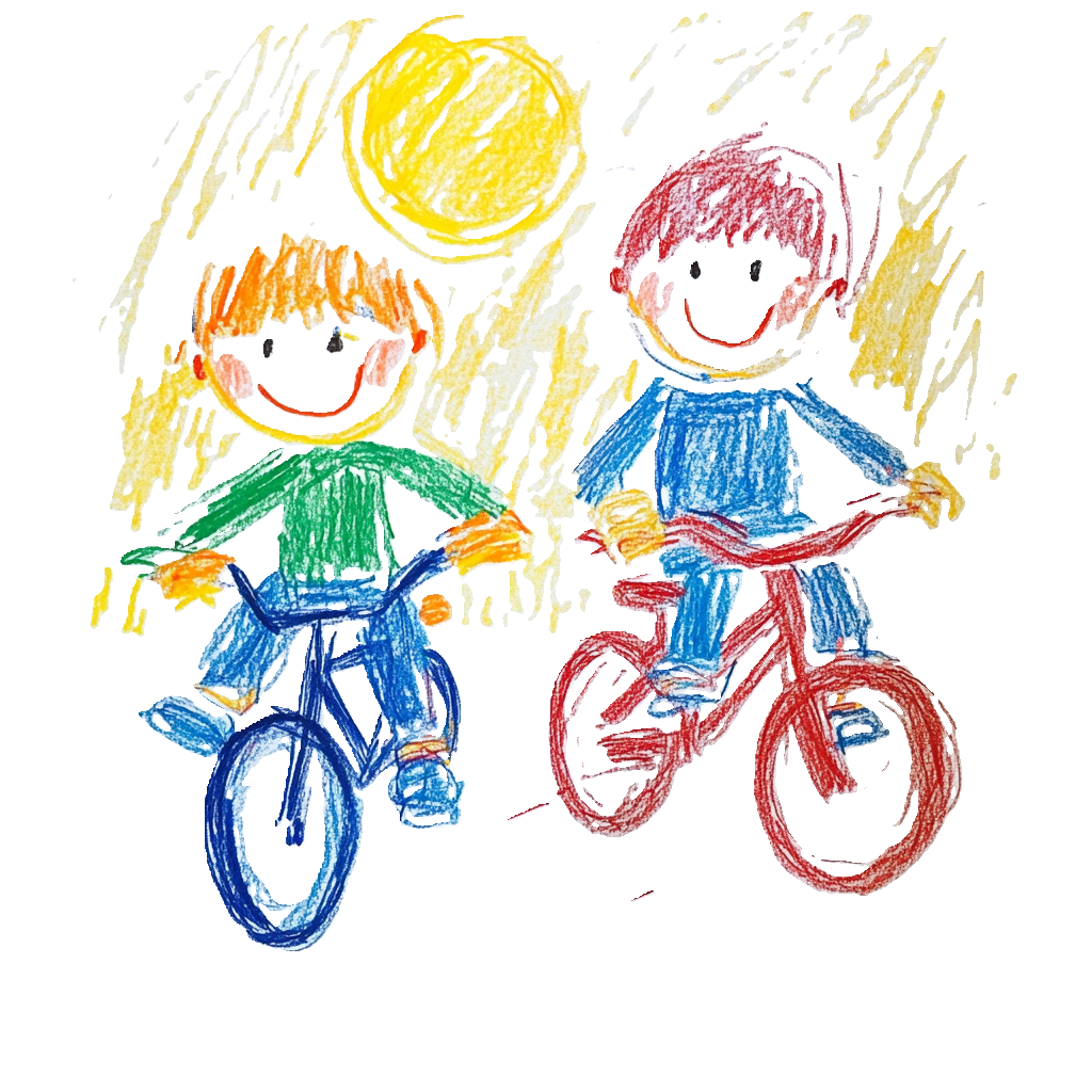 Child on bike